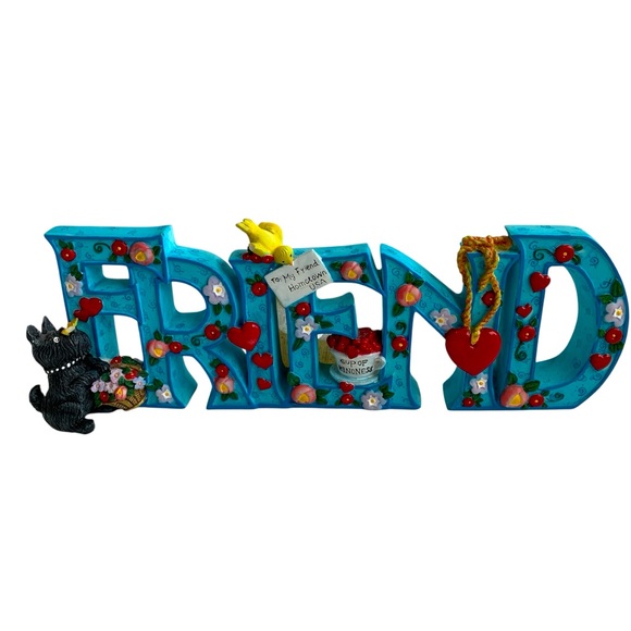 Mary Engelbreit Other - MARY ENGELBREIT | Vintage 2000 FRIEND Blue Decorative Accent Resin Figurine